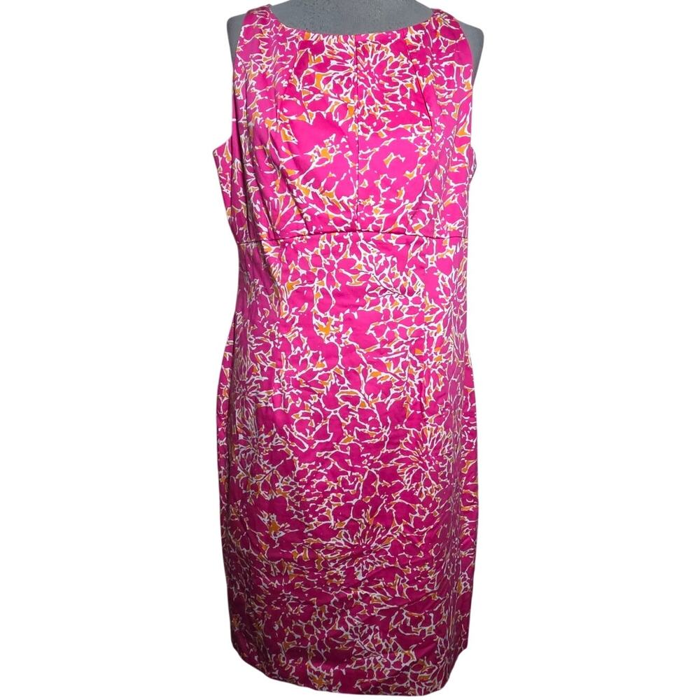 Pink Cotton Blend Sleeveless Knee Length Dress Size 10